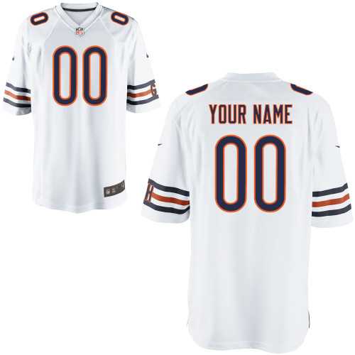 Men Nike Chicago Bears Customized White Team Color Stitched NFL Game Jersey,We sell and wholesale Men Nike Chicago Bears Customized White Team Color Stitched NFL Game Jersey on line form chian!